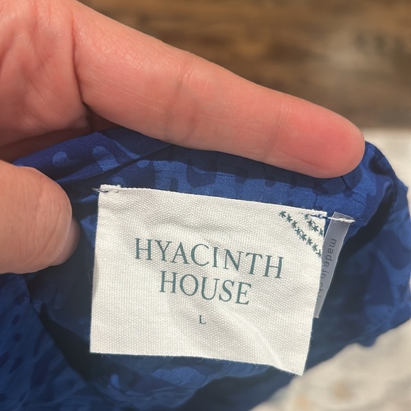 Tuckernuck Hyacinth House blue Tiered V-Neck Quidnet Mini Dress - Picture 6 of 8